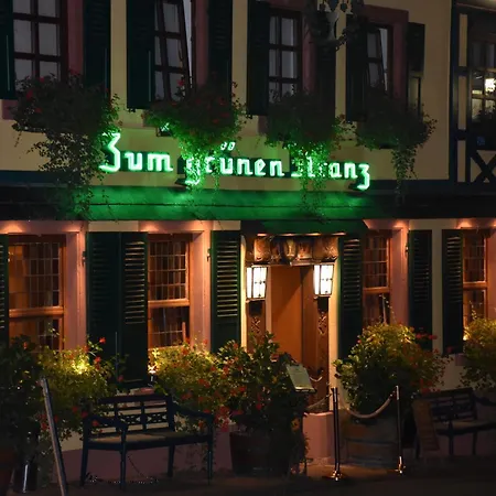 Weinhotel Des Riesling Zum Gruenen Kranz רודסהיים אם ריין